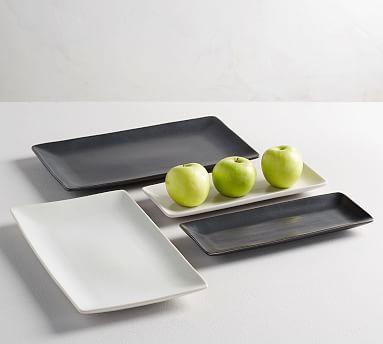 Mason Stoneware Rectangular Serving Platters (Ivory)