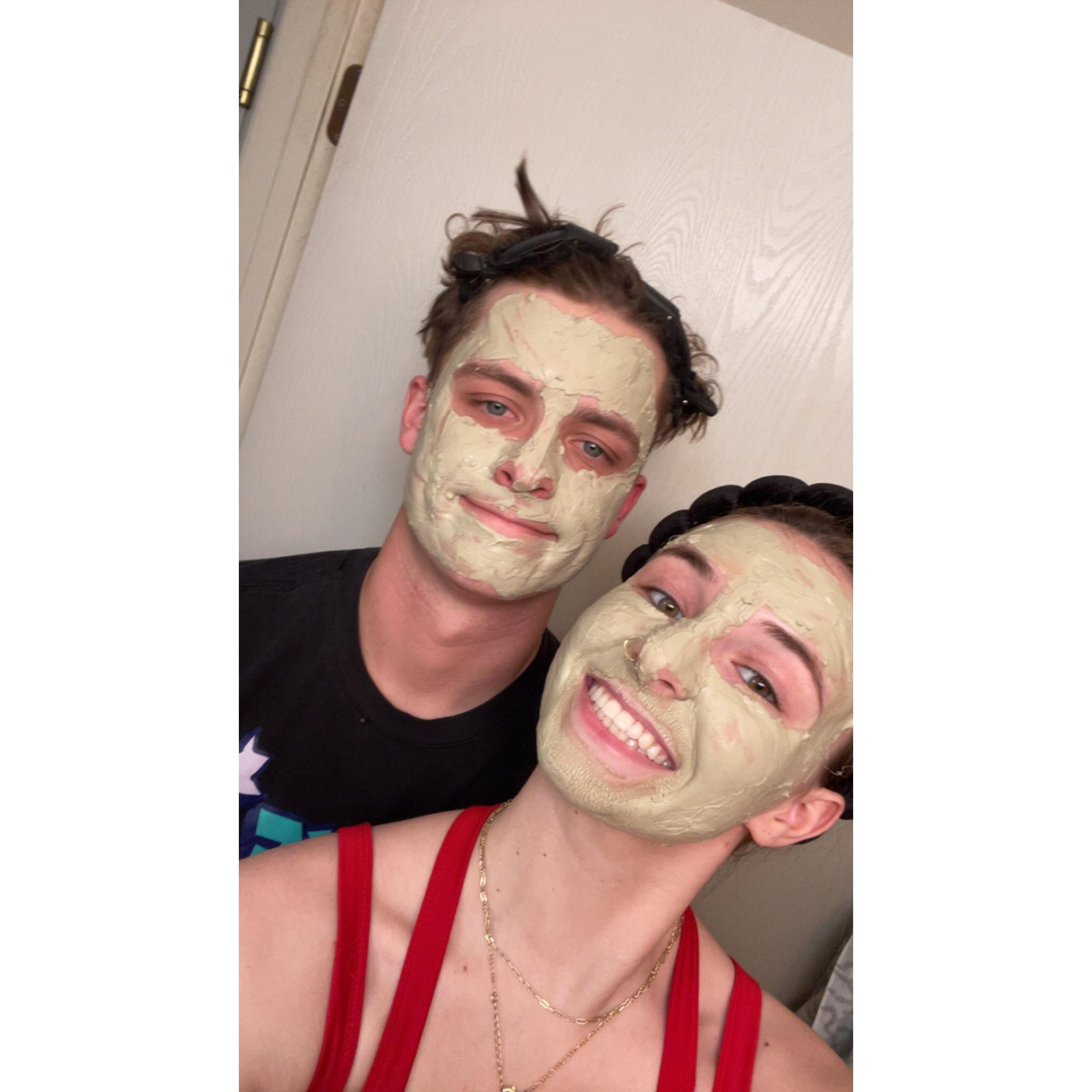 Made B try my face mask