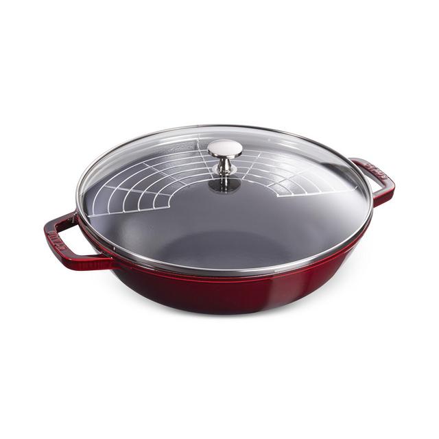 Staub Enameled Cast Iron 4.5 Qt. Perfect Pan with Lid