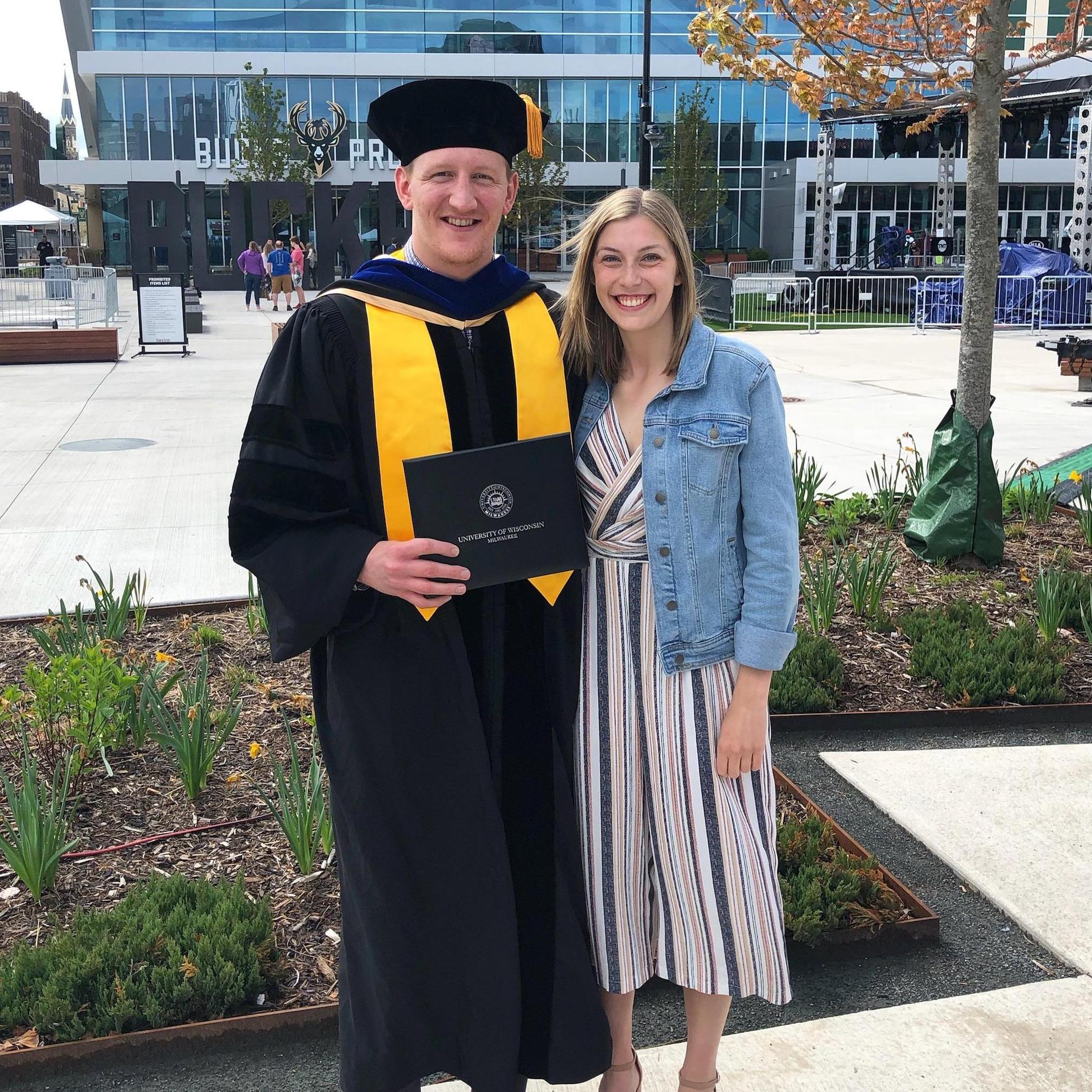 The day Clayton graduated with his PhD!
