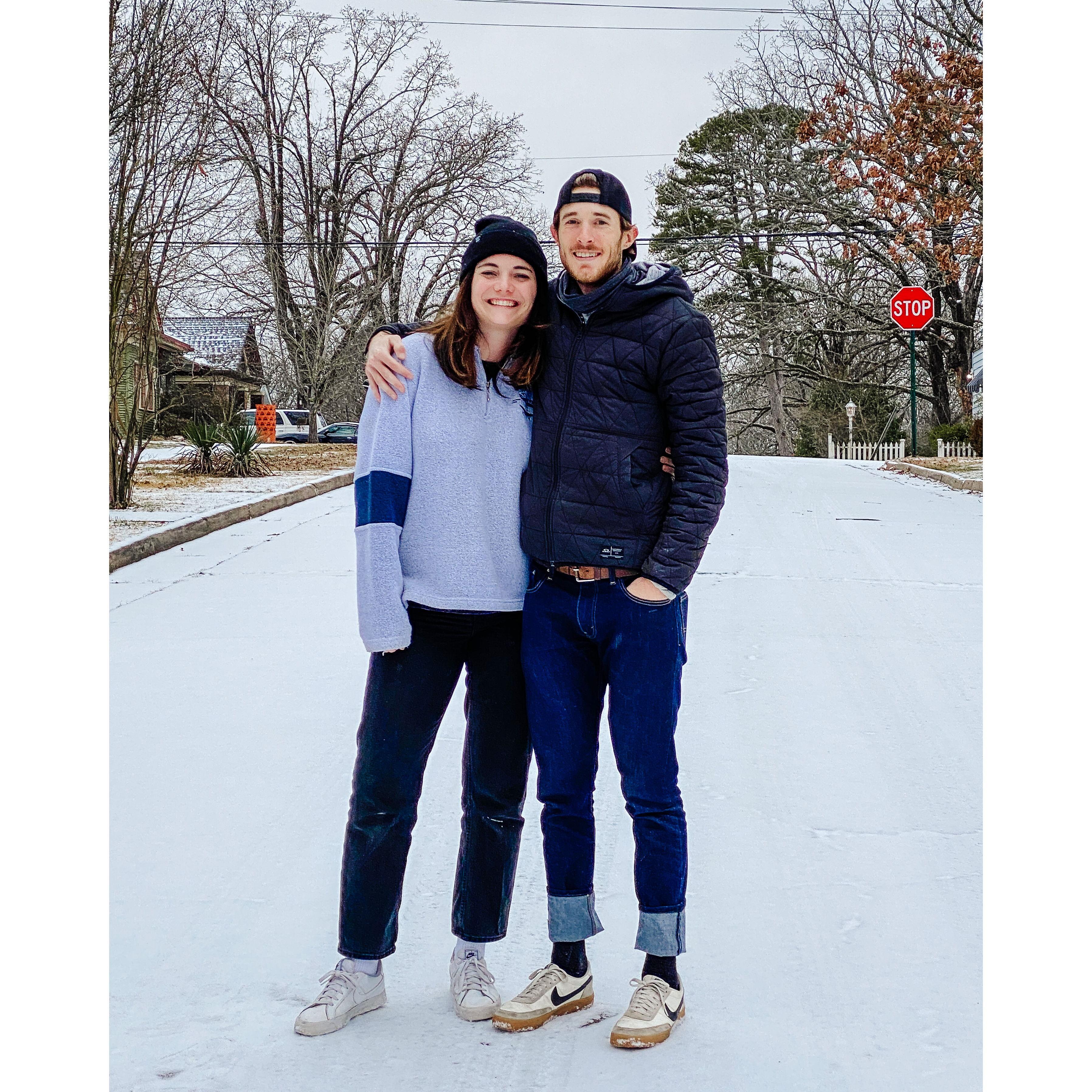 Our first photo together