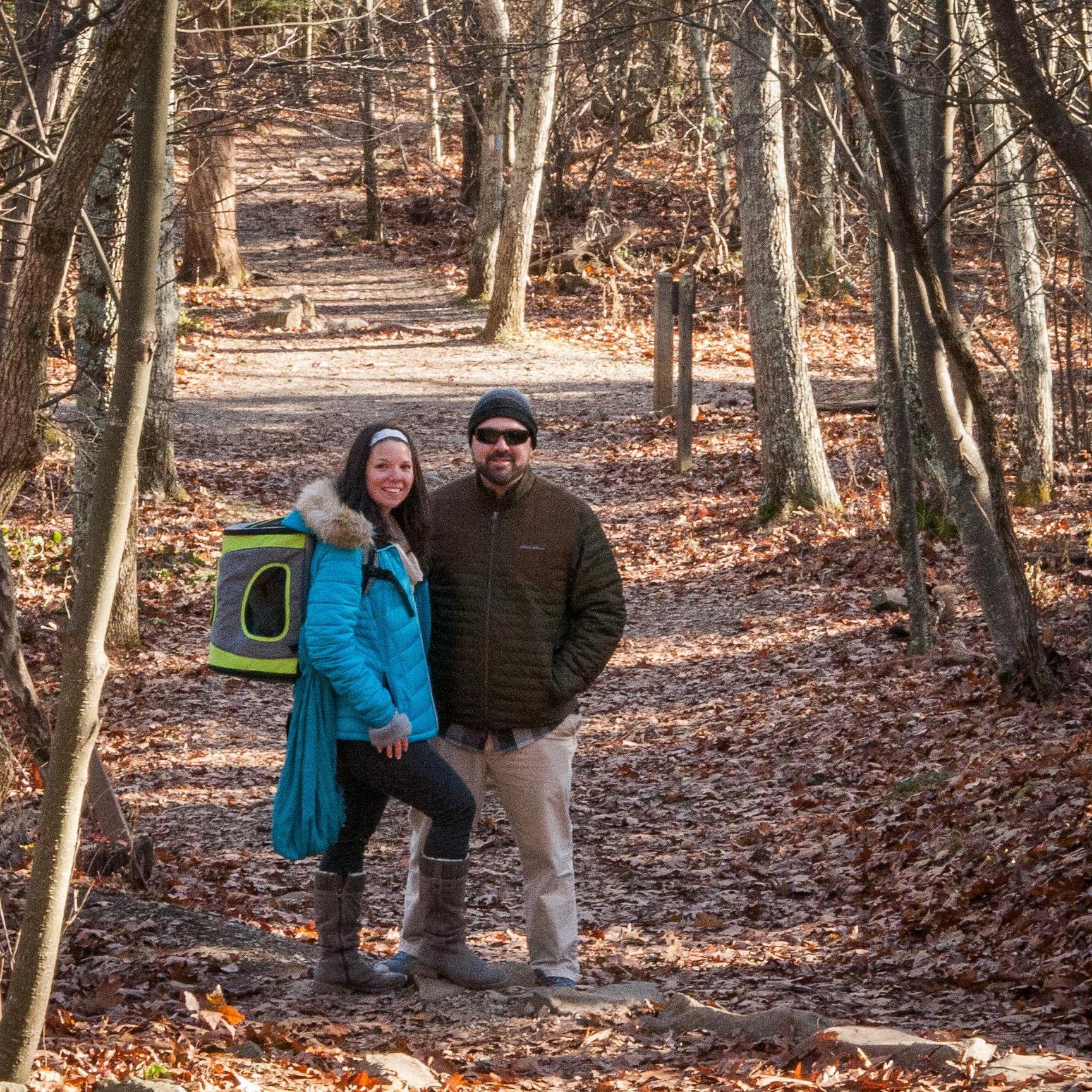 The hike in the Shenandoah National Park