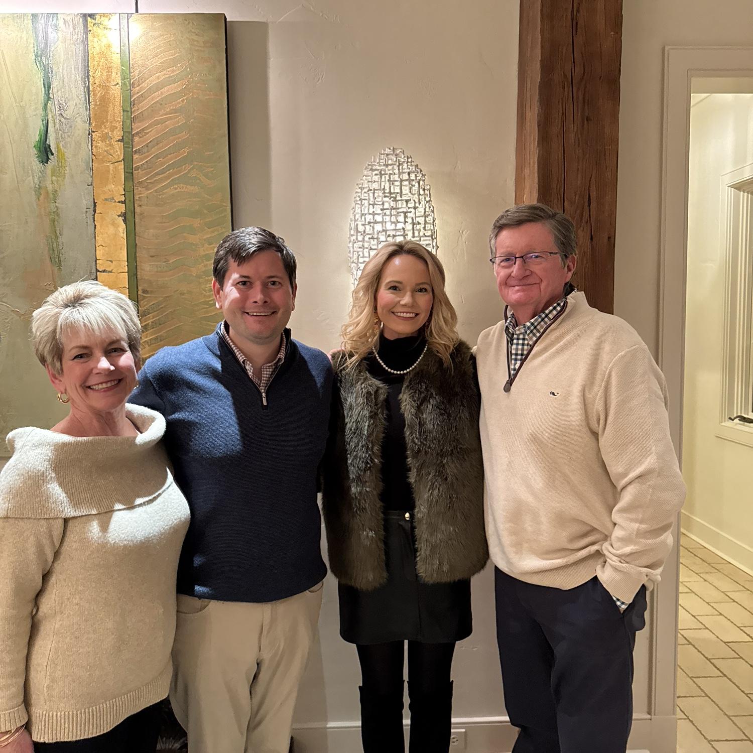Thanksgiving 2025: Mackenzie's parents, Jim & Karen, came to Memphis! Hosted by Steve & Nancy Morrow (John's uncle & aunt), they met more of the Gillespie-Morrow-Bricken-Henderson-Johnston family!