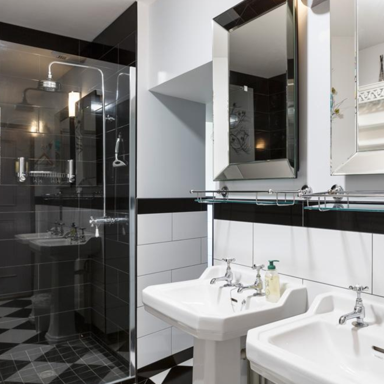 Modern bathrooms and showers in every apartment