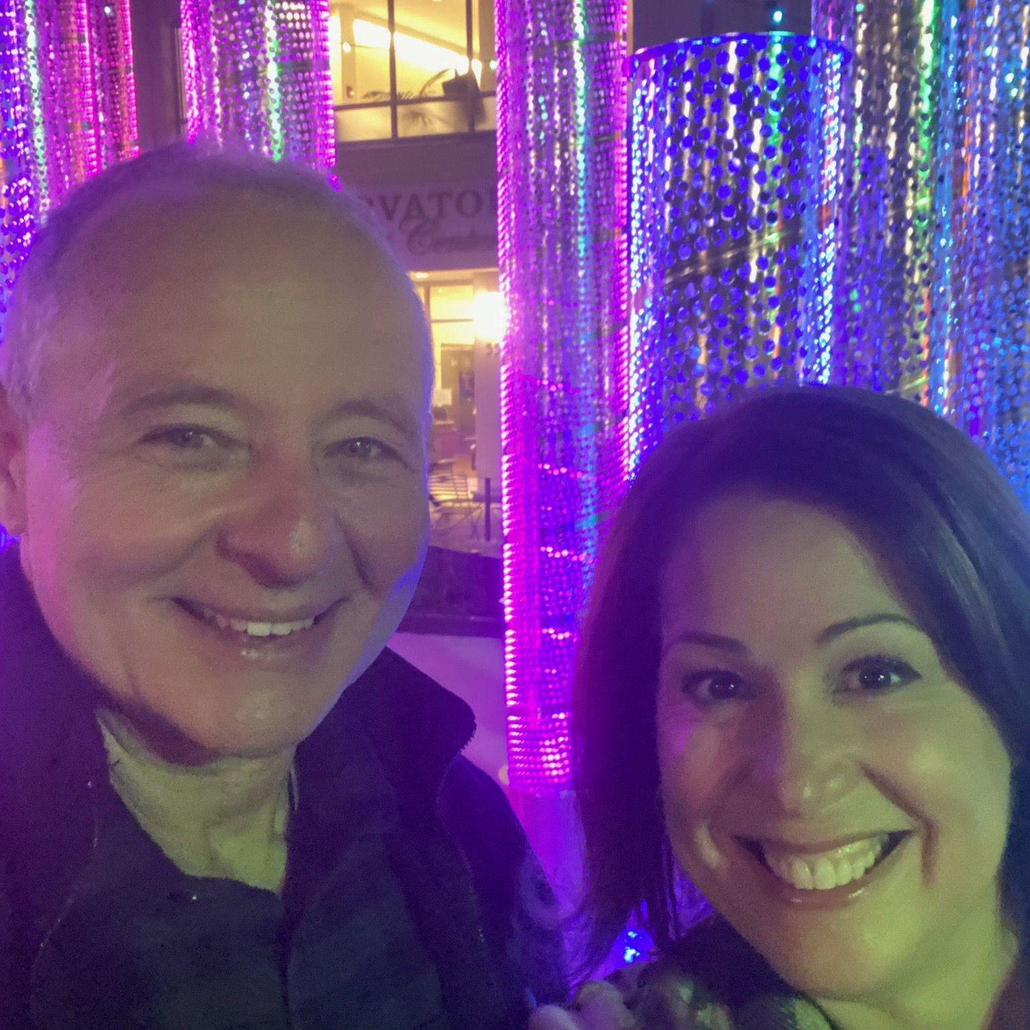 On the way to the ABBA Experience just outside Boston.