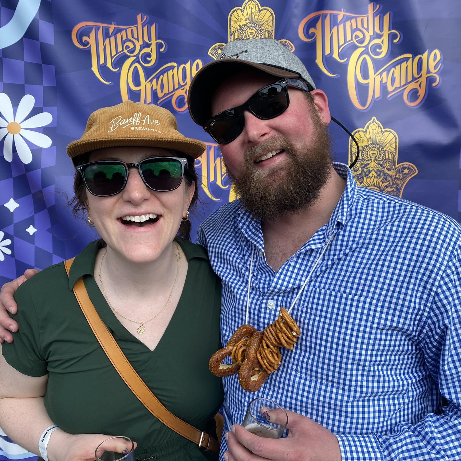 Our first photo taken together at Thirsty Orange festival in 2024!
