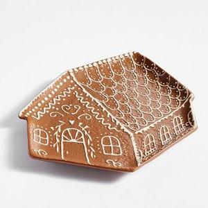 Gingerbread House Stoneware Serving Platter
