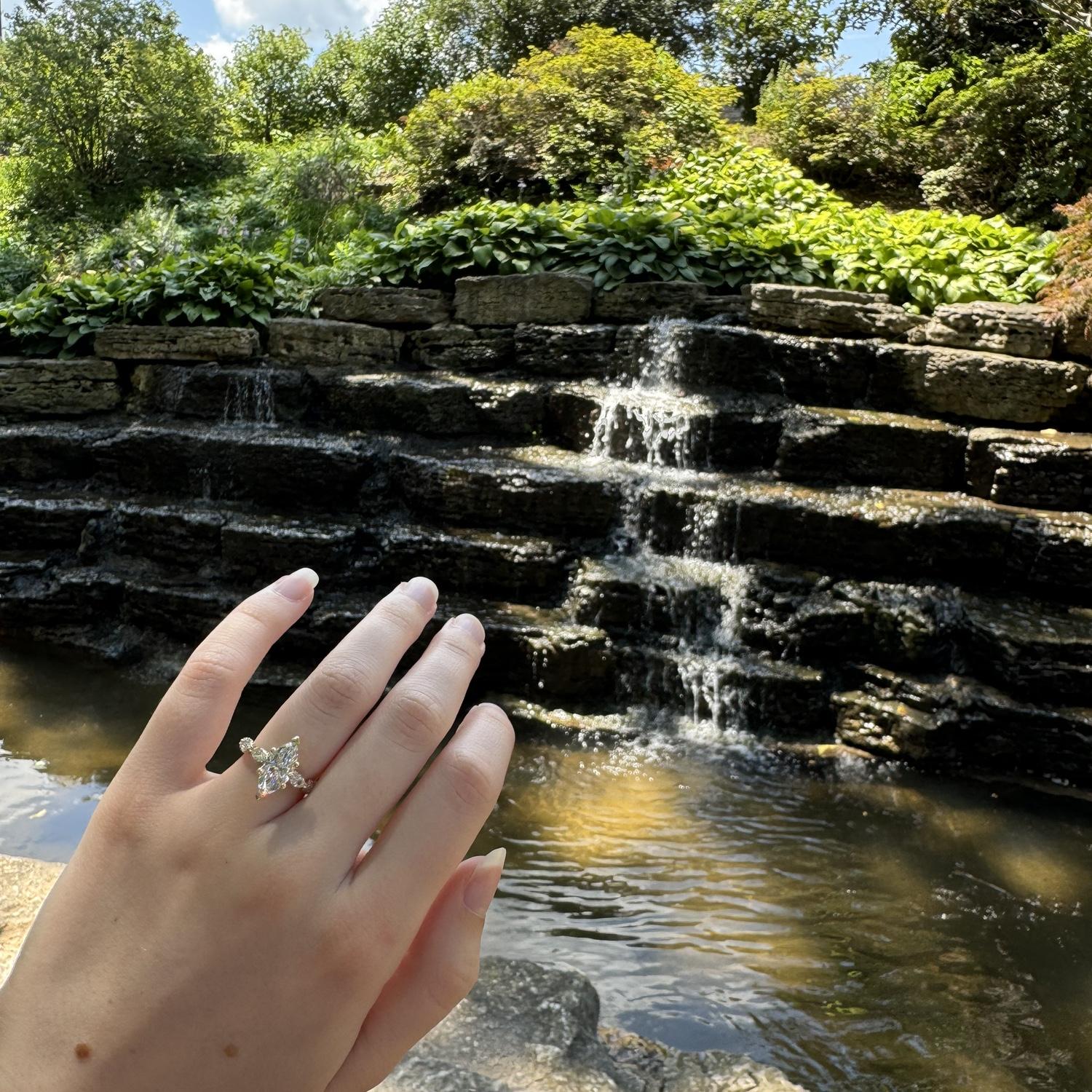 Let’s have a moment for the ring!!! He was able to take the time to custom make it over the span of several months and he did an amazing job ! 💍
