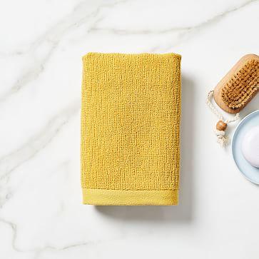 Organic Textured Towel, Hand Towel, Dark Horseradish
