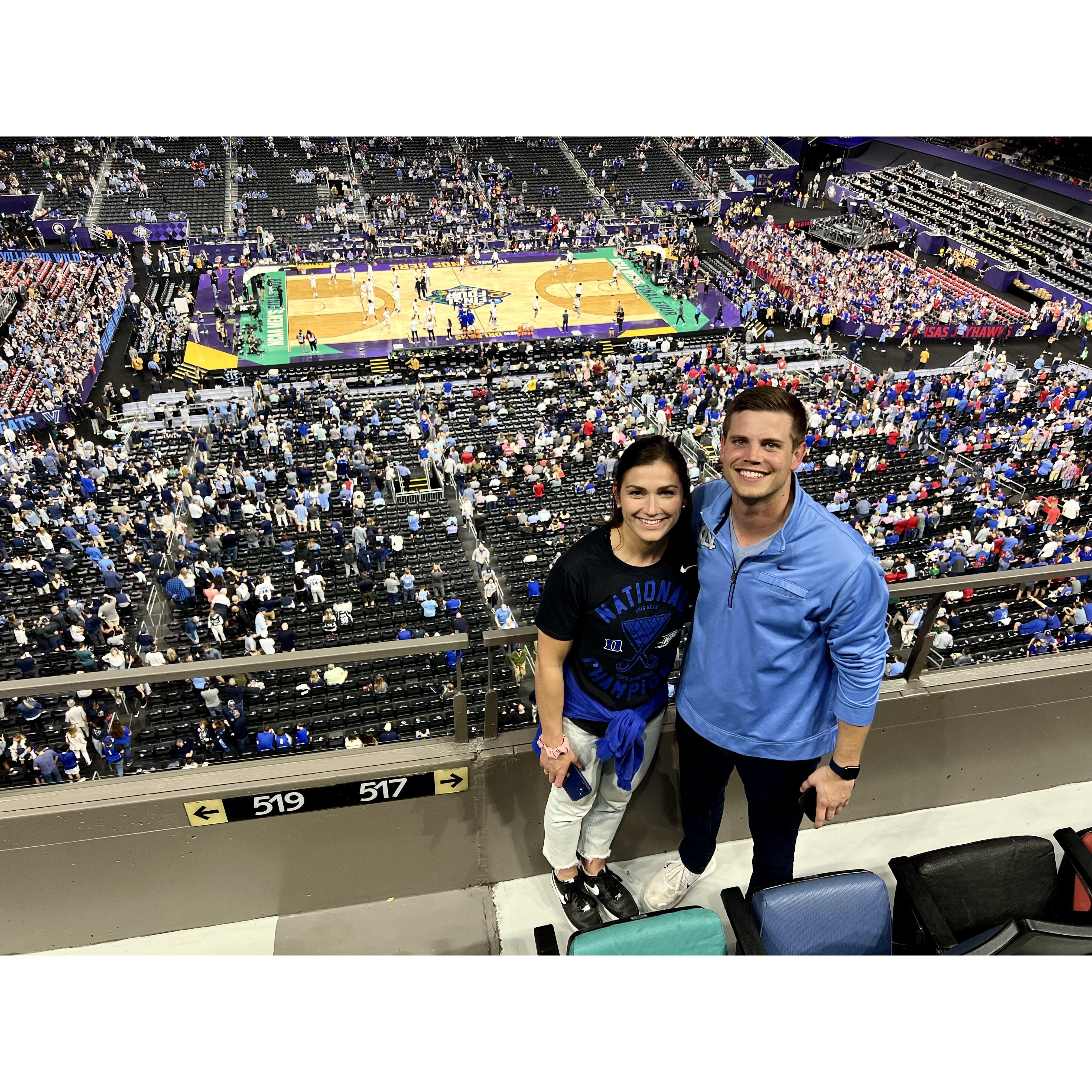 Our first (& last) Final Four where Duke played UNC