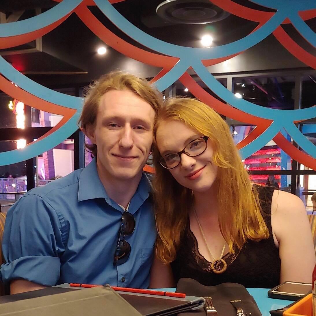 Dec. 2018
Long distance was difficult but fun! Here, we're celebrating New Years early with delicious sushi and fantastic friends.