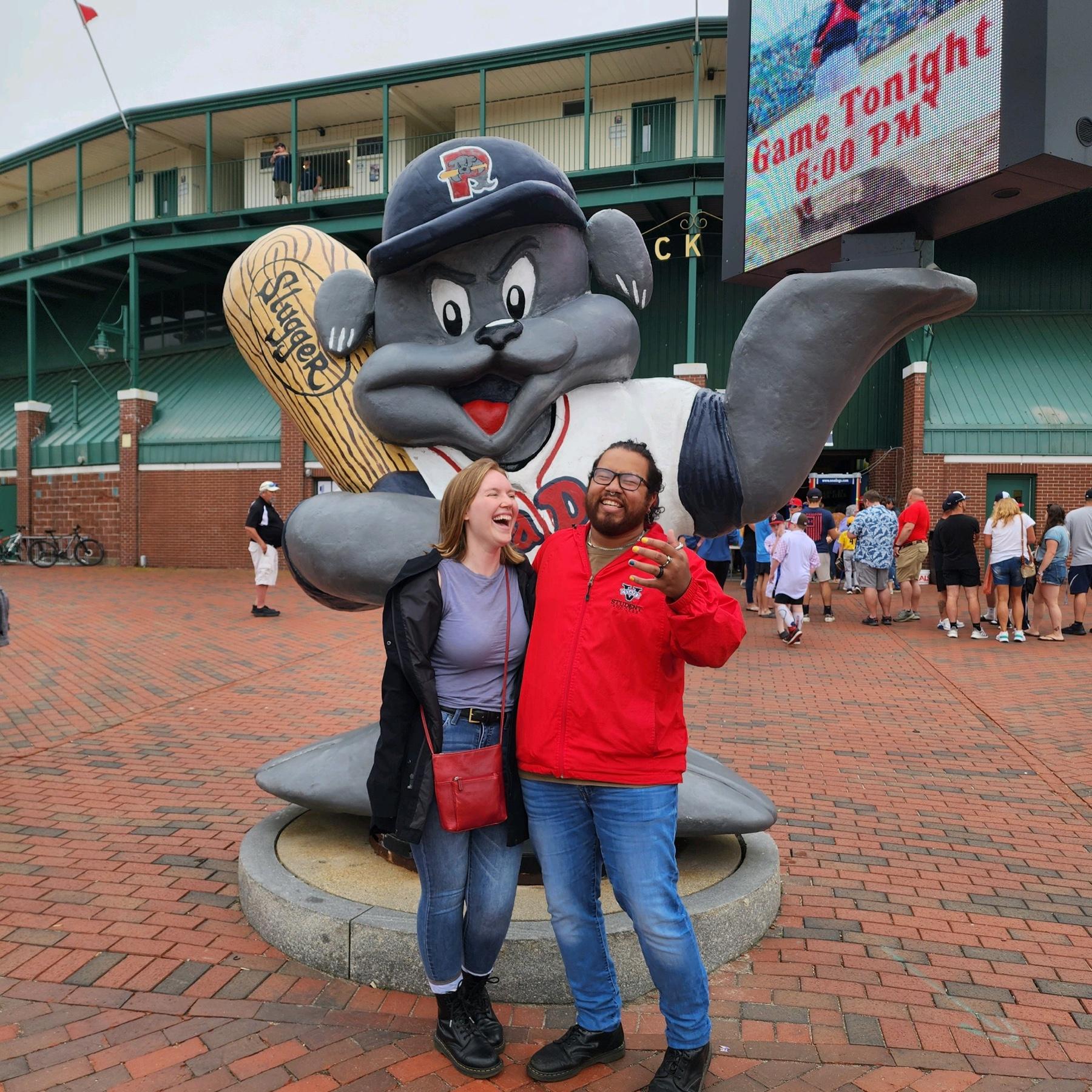 Our first baseball game together!