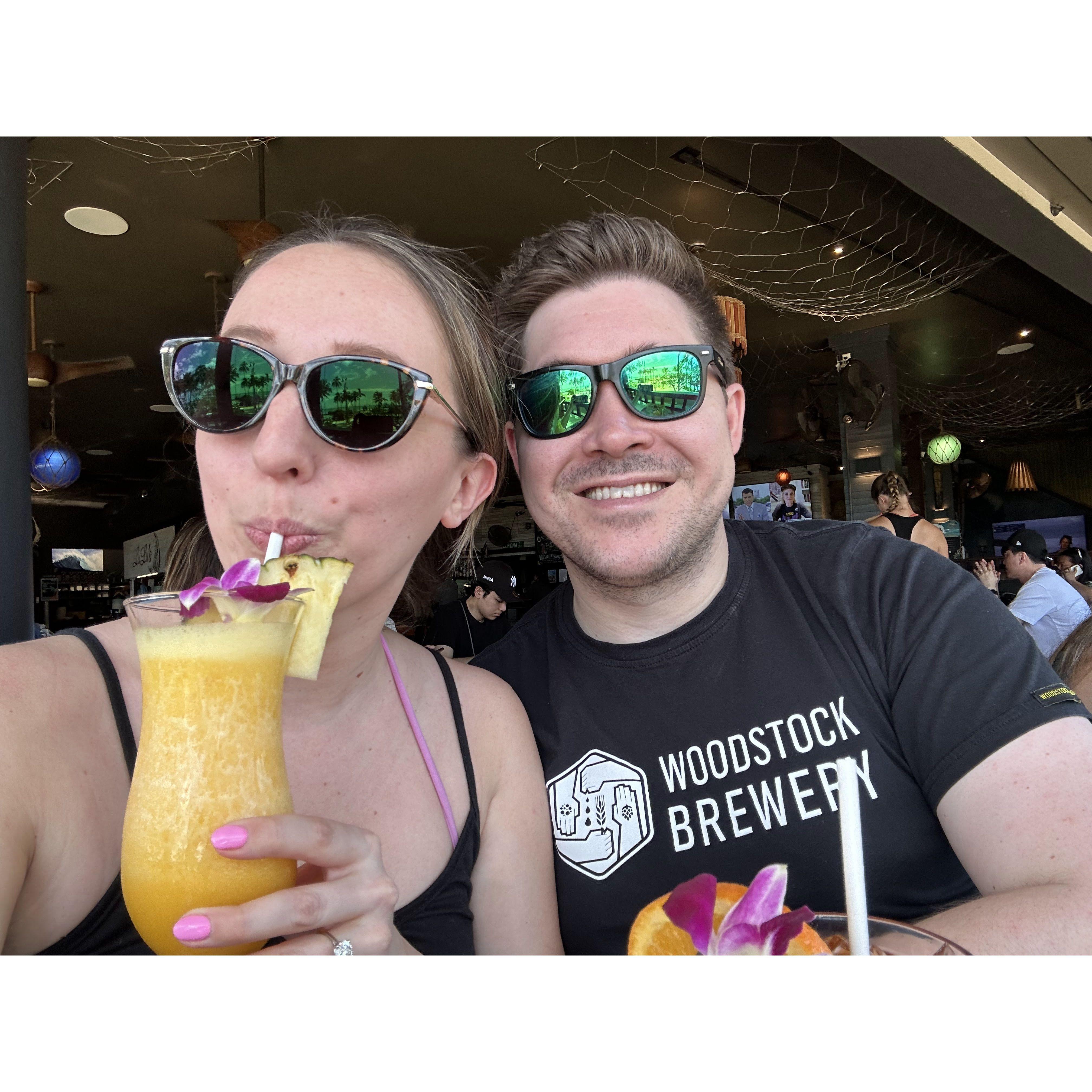 First cocktail in Hawaii in April 2023