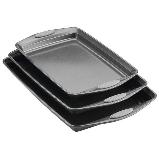 Rachael Ray Non-Stick Bakeware 3 Piece Cookie Pan Set