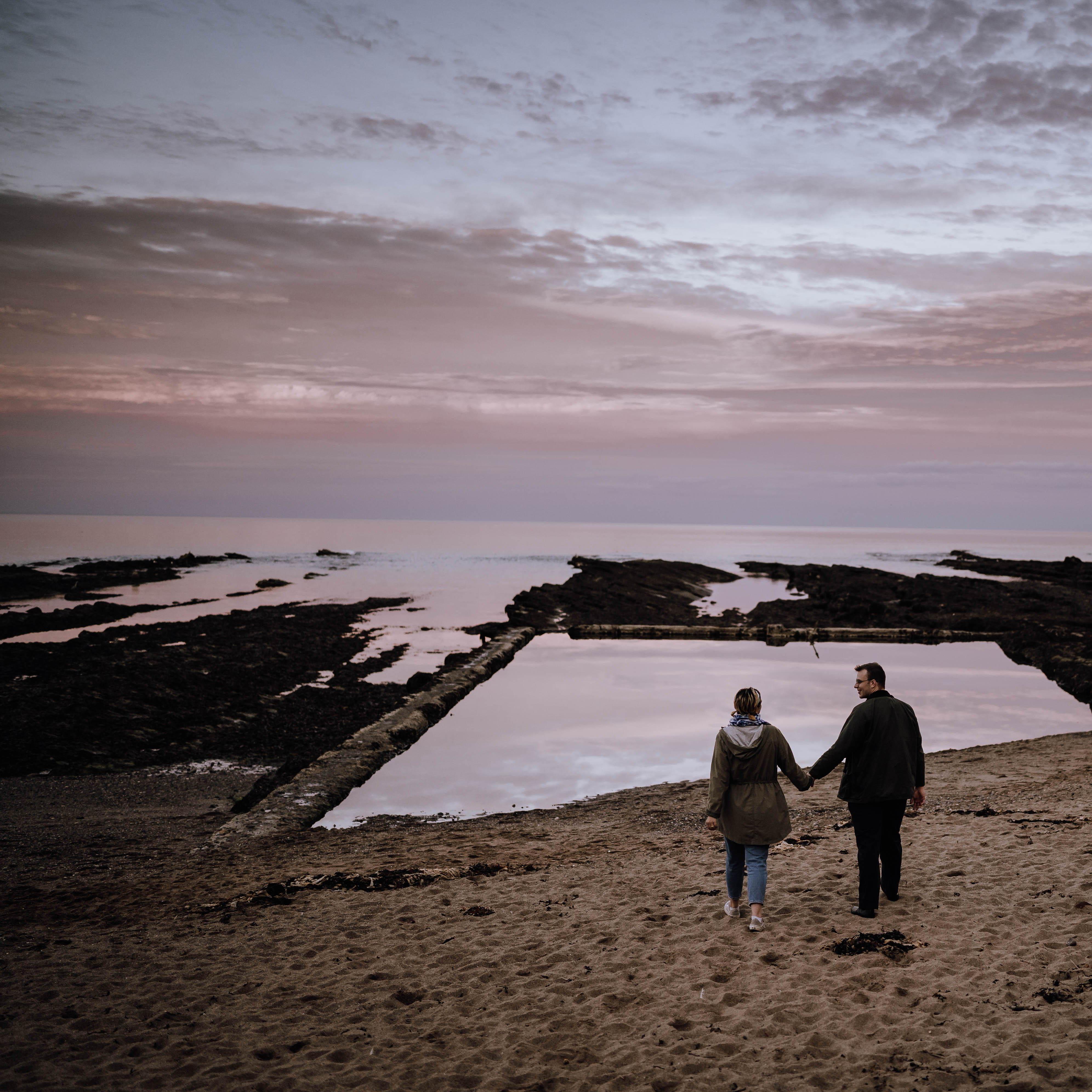 Another fun fact: the bit to the left of the reflecting pool is where Peter proposed. This is Castle Sands and has always been our favorite beach in St Andrews.