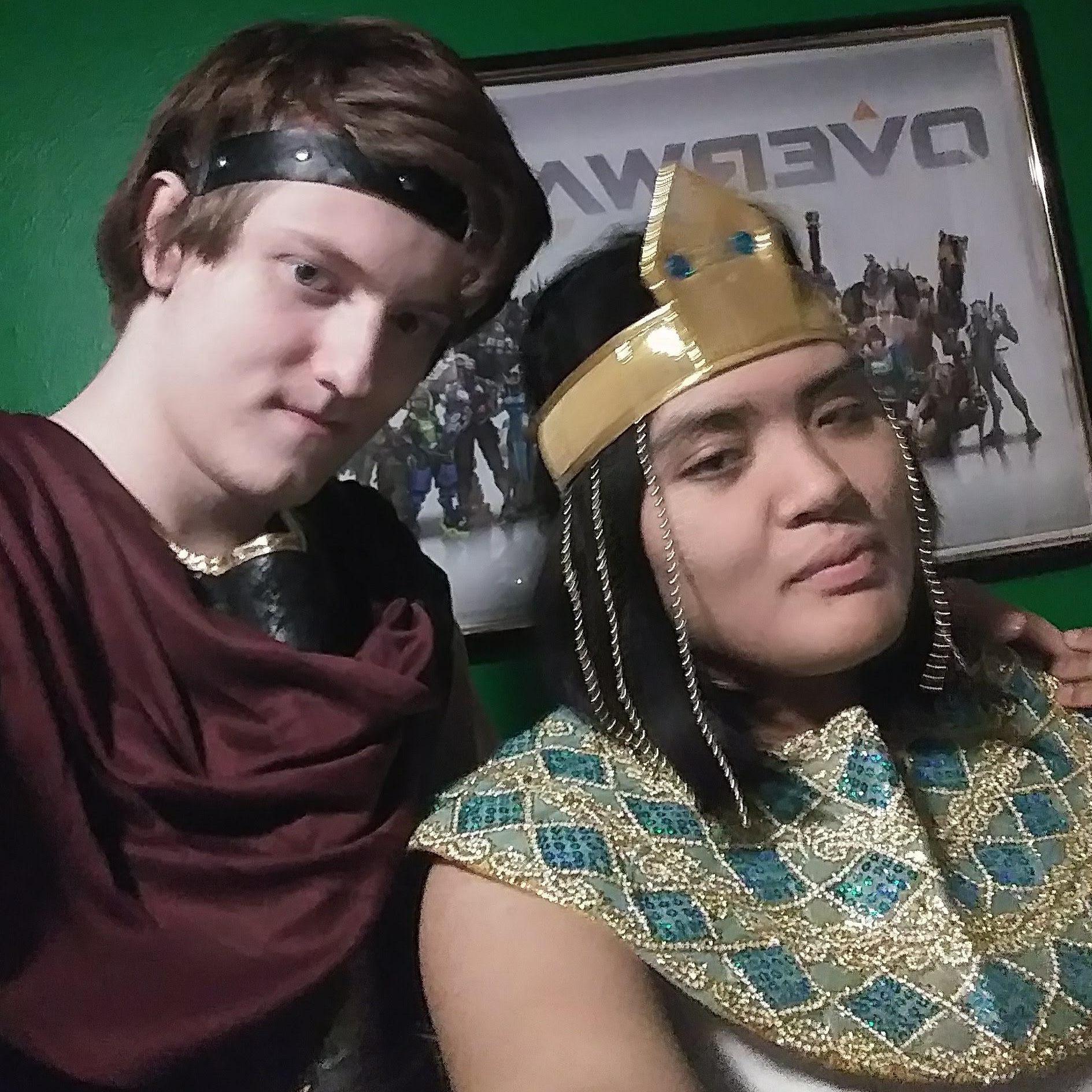 We dressed up as Cleopatra and Mark Antony for Halloween way back in 2018.