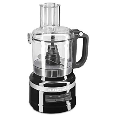 KitchenAid KFP0718OB Easy Store Food Processor, 7 Cup, Onyx Black