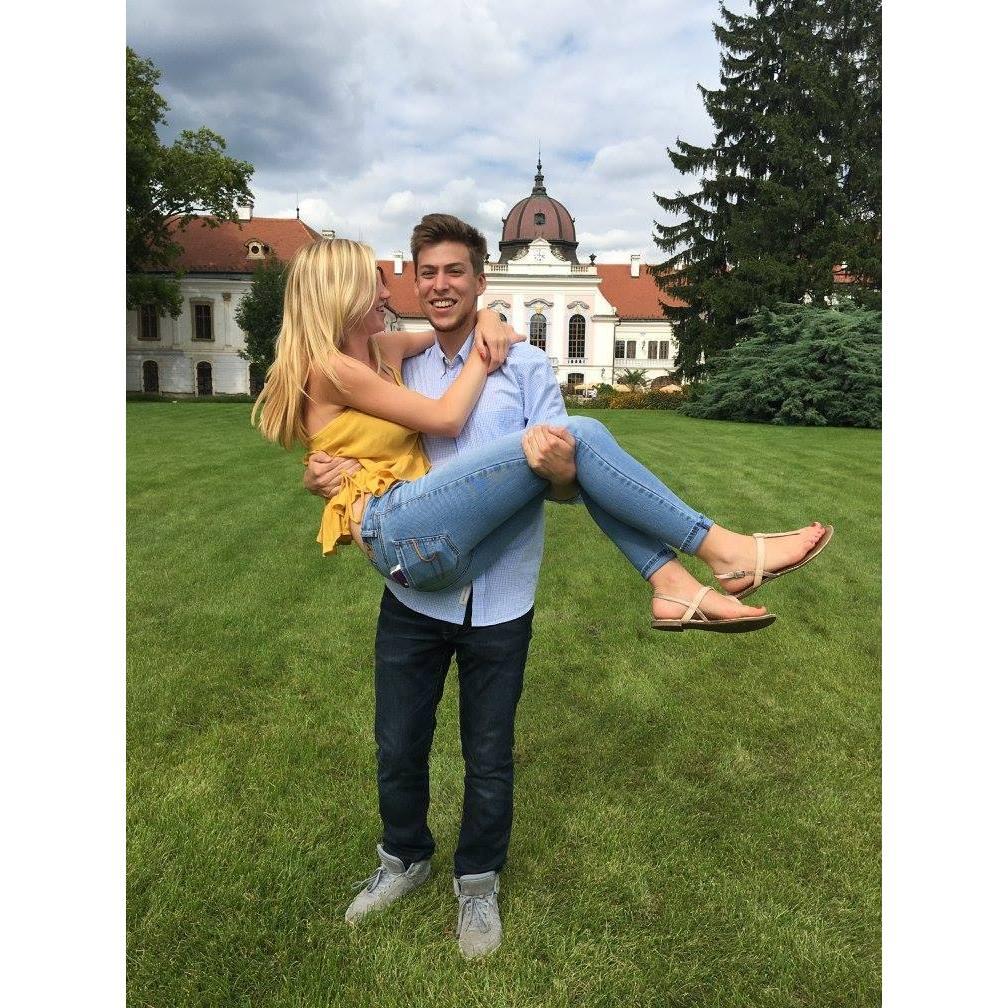 The first time Claire visited Hungary in 2016. This photo was taken in Sam's hometown of Gödöllő