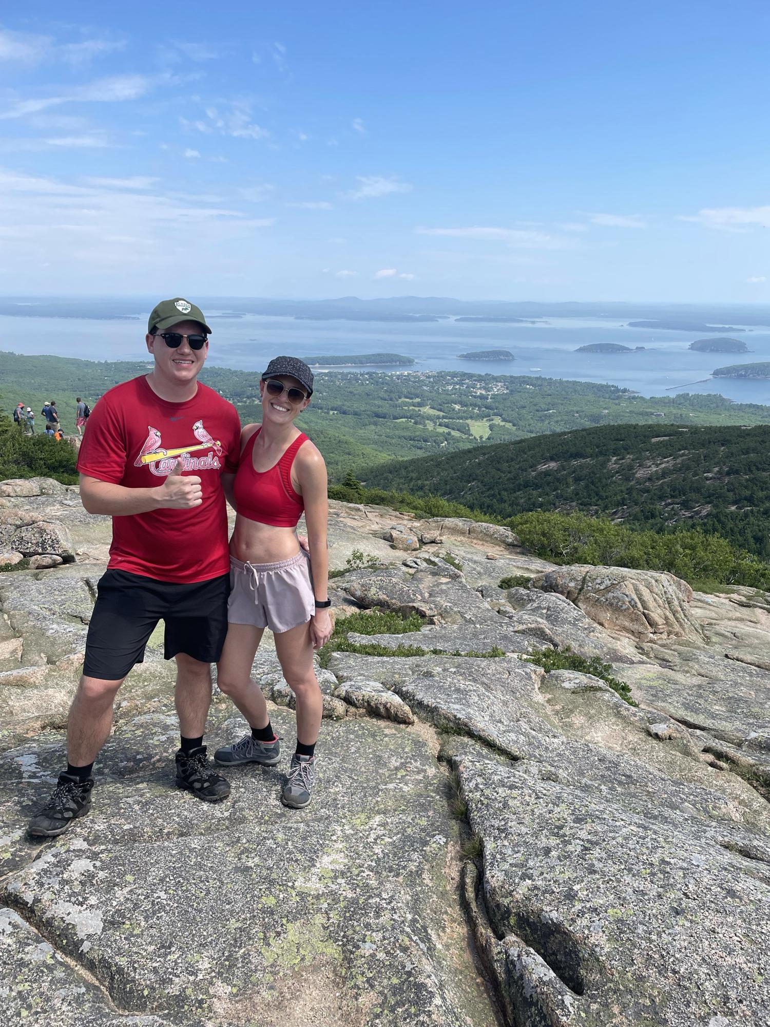 Cadillac Mountain- Where Sara said yes!