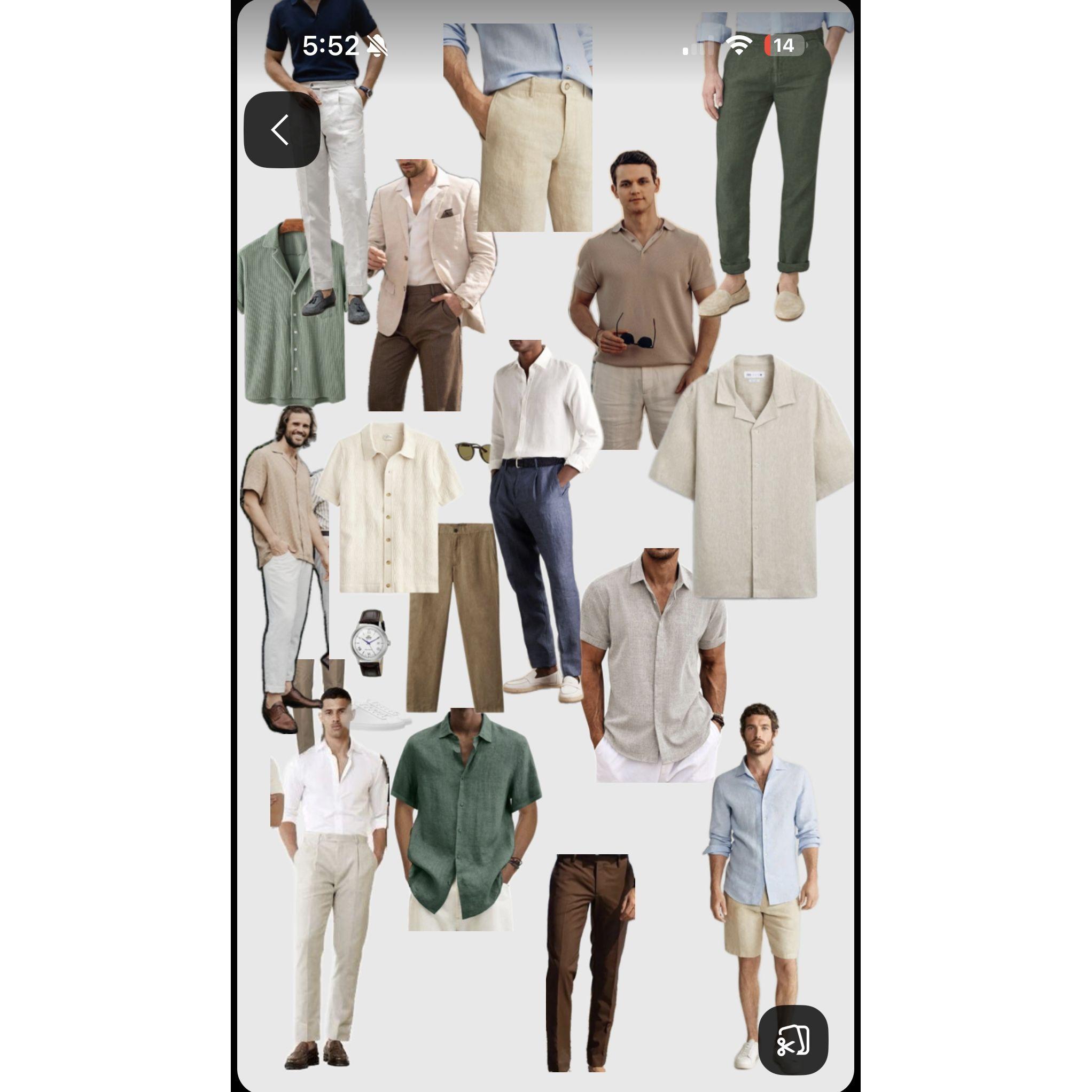 What guests can wear! *Avoid white button ups*