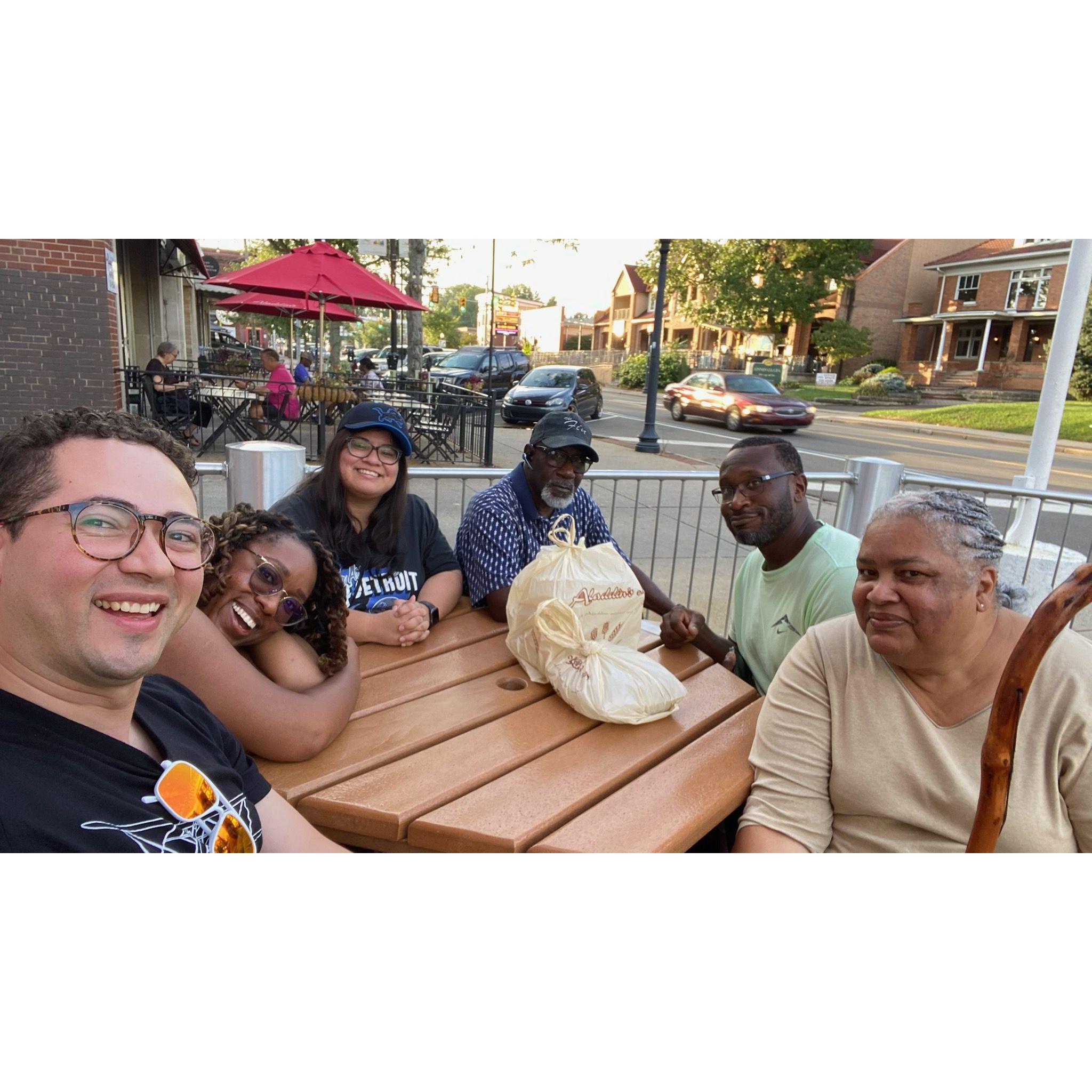 Akron, OH to meet Angie's family - August 2024