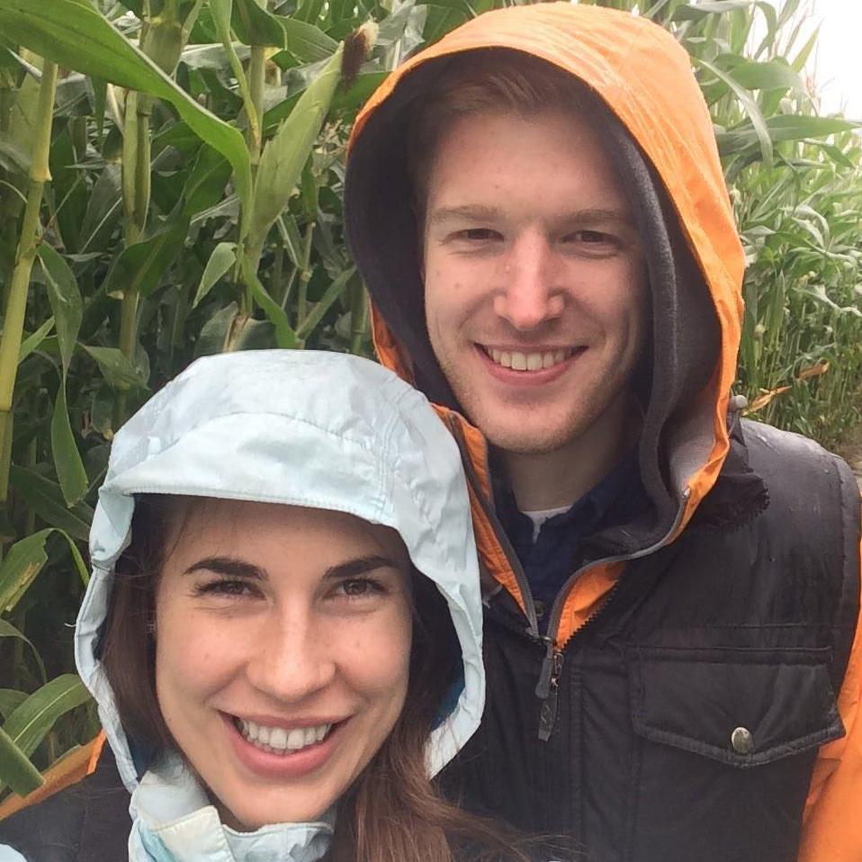 One of the probably 8 corn mazes we've done together- October, 2017