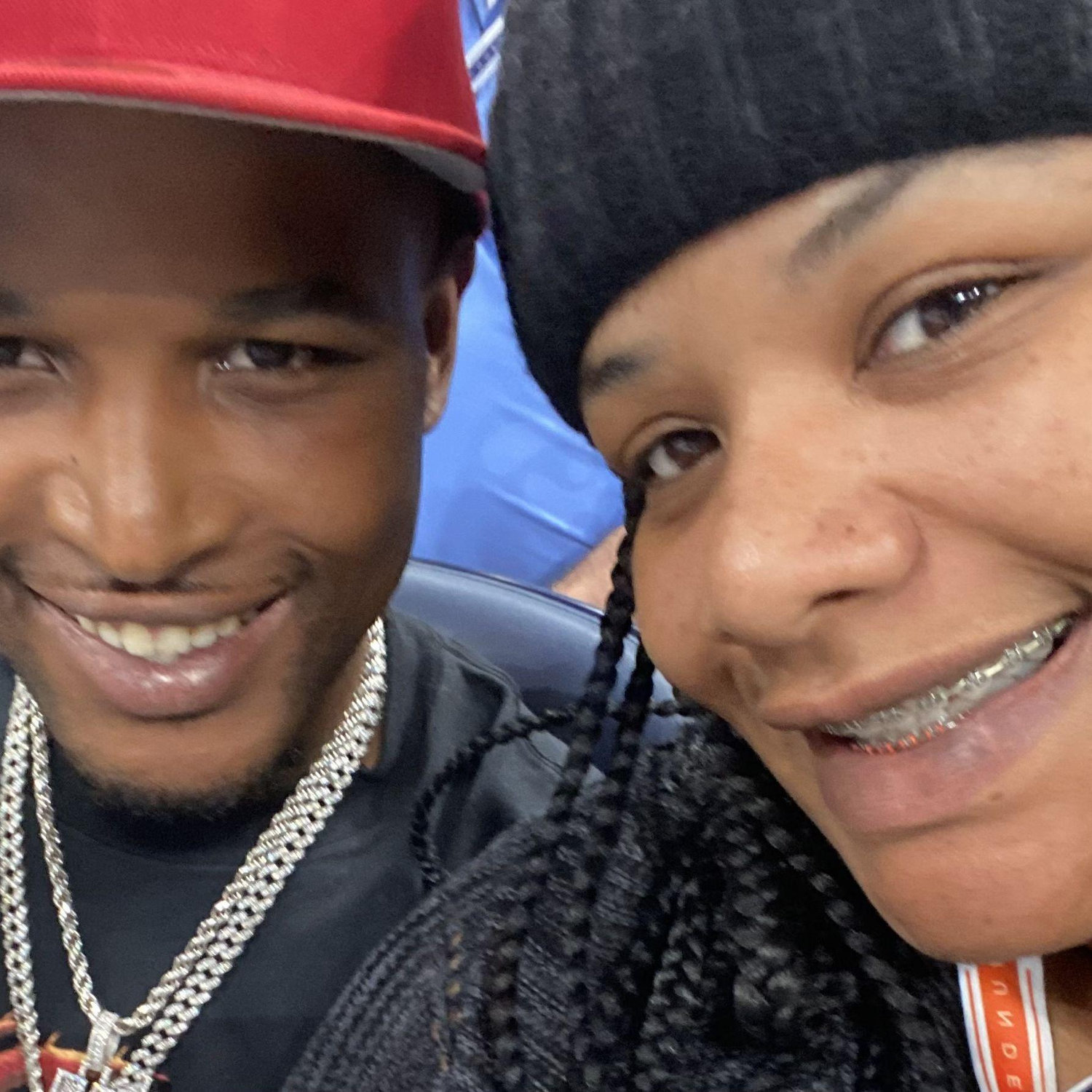 Keshawn and his mom.