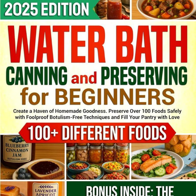 Water Bath Canning and Preserving Cookbook for Beginners: Create a Haven of Homemade Goodness. Preserve Over 100 Foods Safely with Foolproof Botulism-Free Techniques and Fill Your Pantry with Love