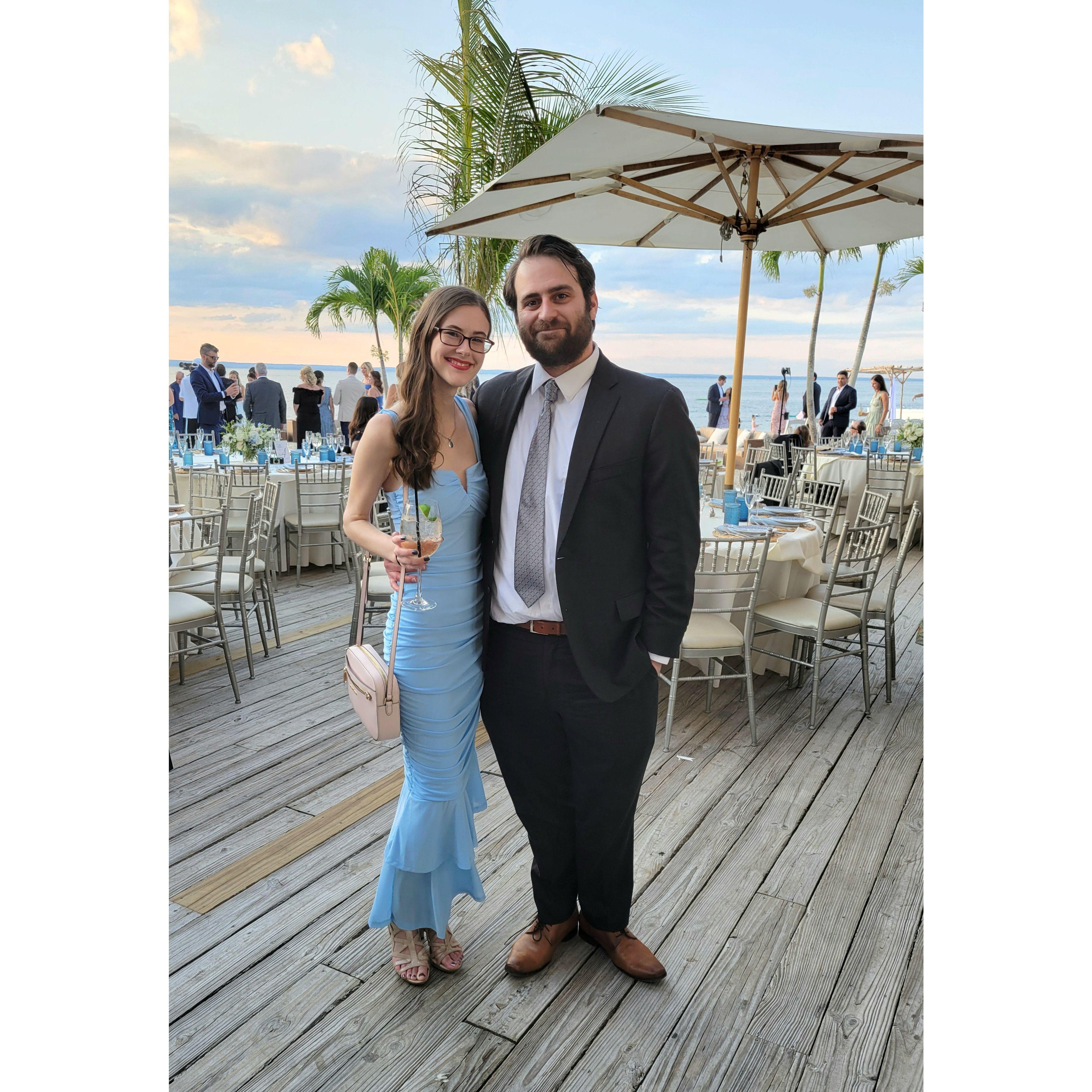 Last wedding as fiances at cousin Rob's wedding, August 2024