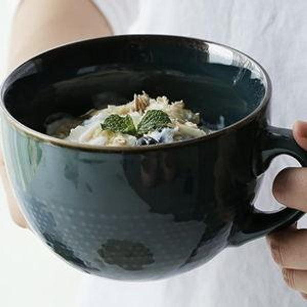 Large Coffee/Soup Mug - Dark Green