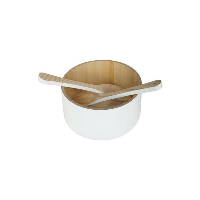 Ash Wood Salad Bowl Sets, 2 Piece