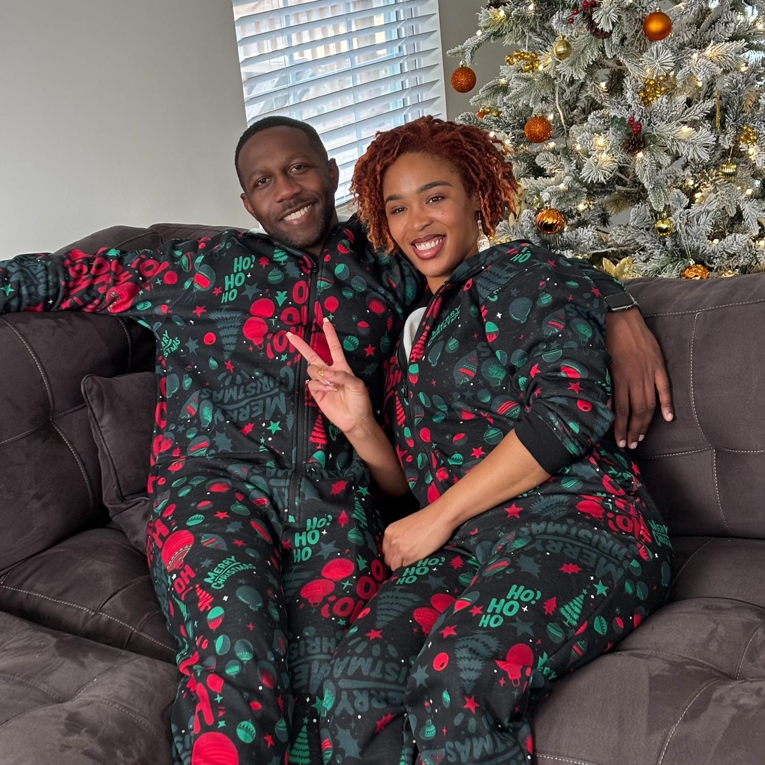 Our First Christmas together, Onesies and all !