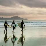 Surfing in Lima