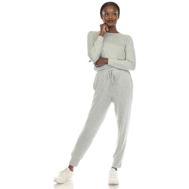 Women's 2 Piece Lounge Set Olive Large - White Mark