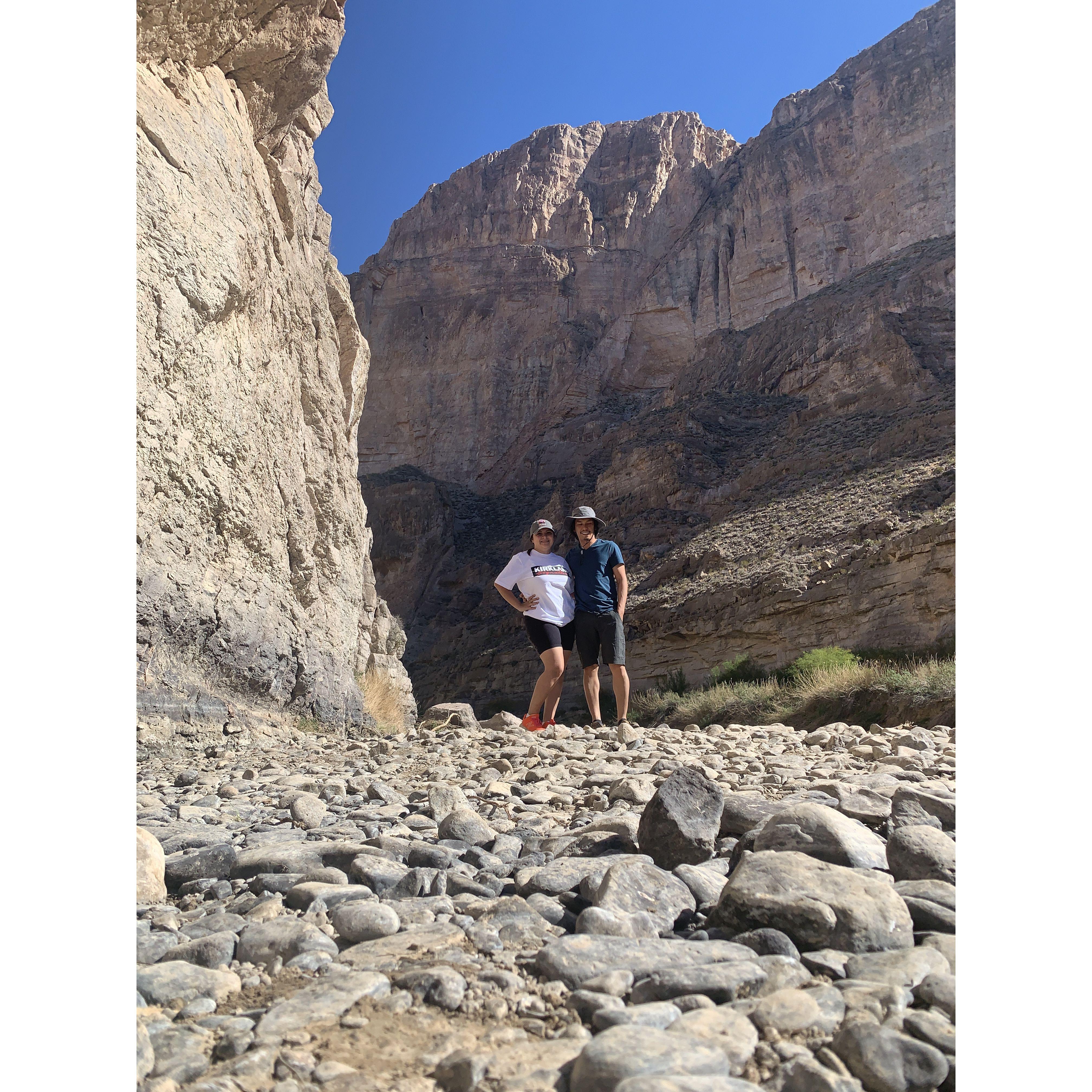 We had an amazing time at Big Bend National Park in Texas! Here we are hiking along the Rio Grande River