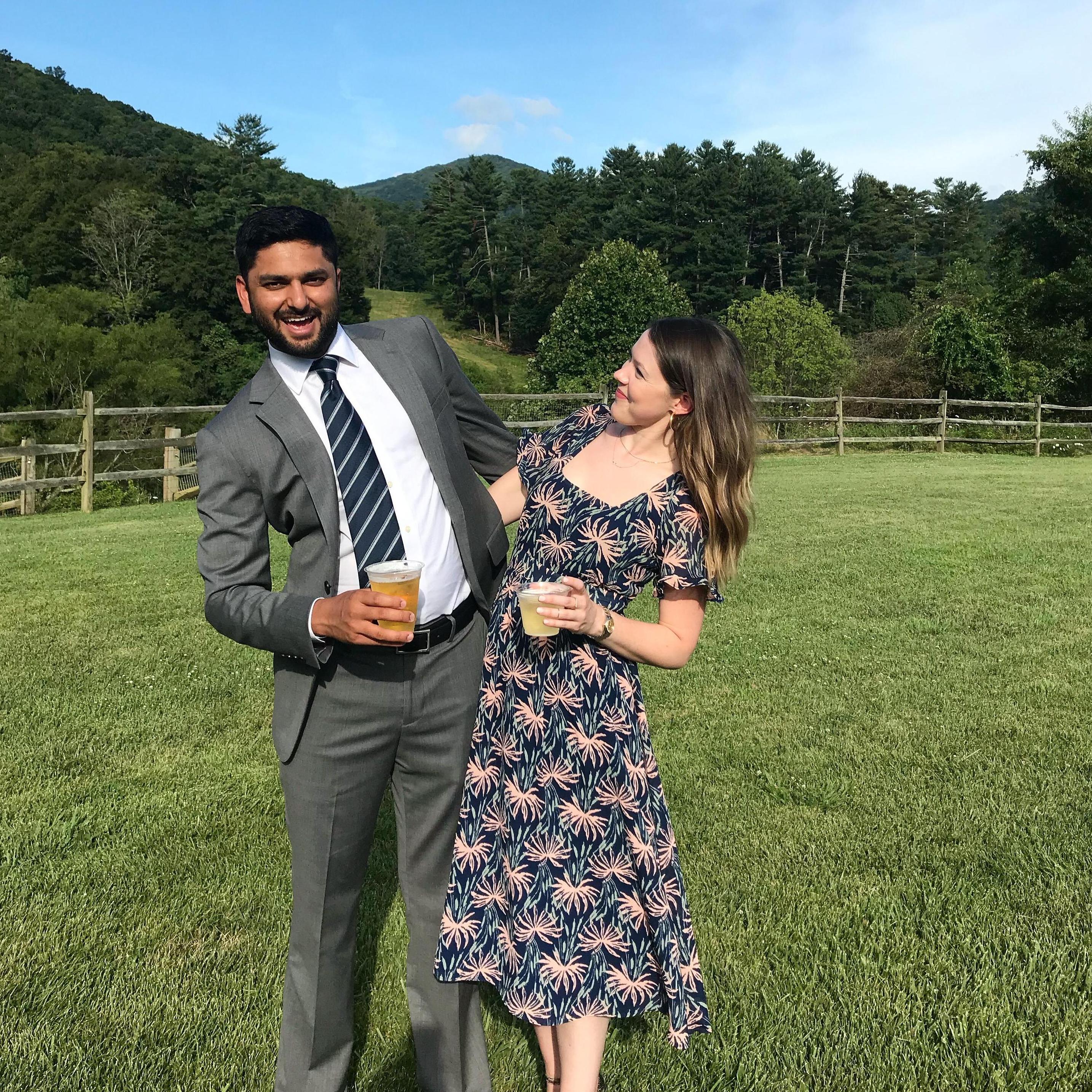 Celebrating the wedding of amazing friends