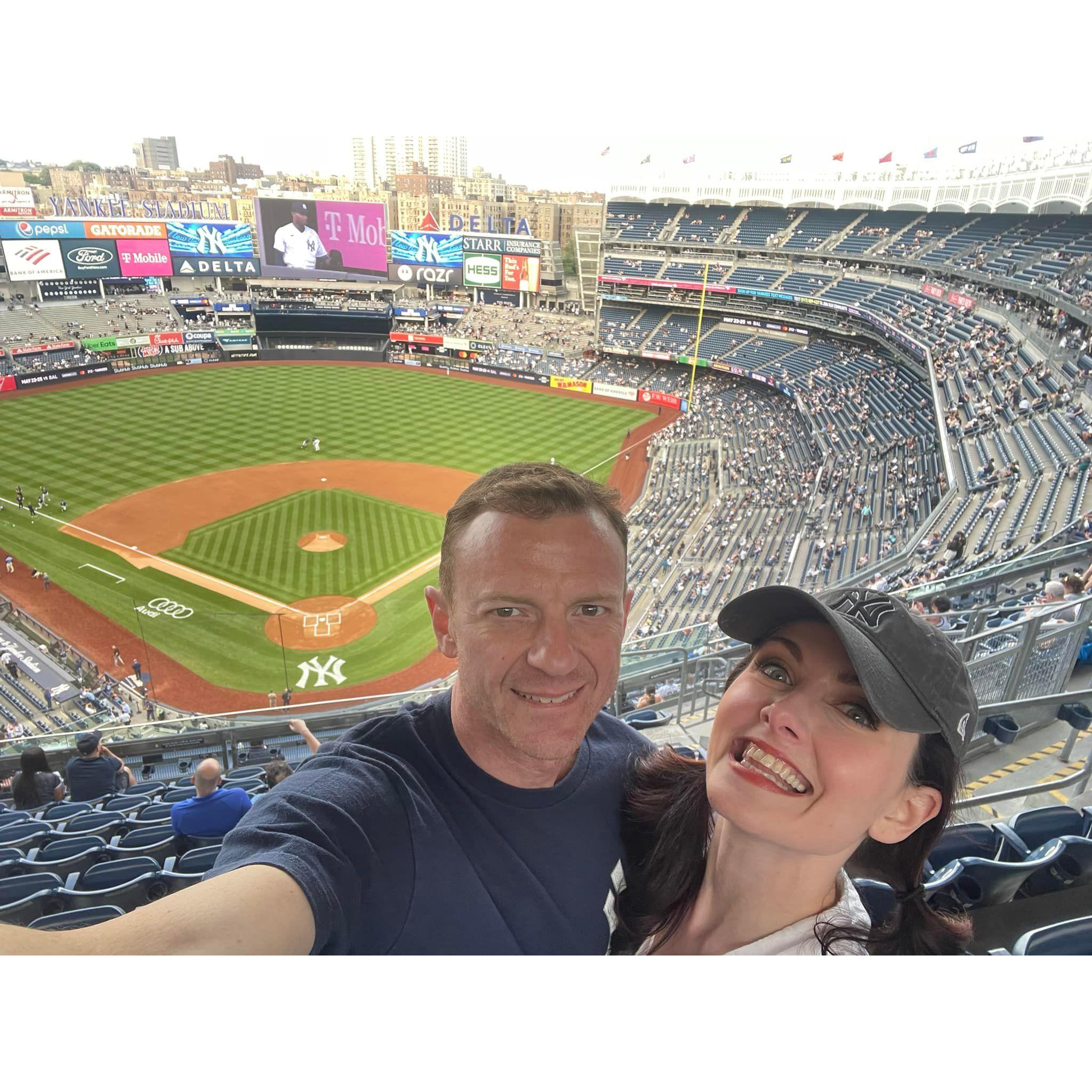 Our first Yankees game together⚾️