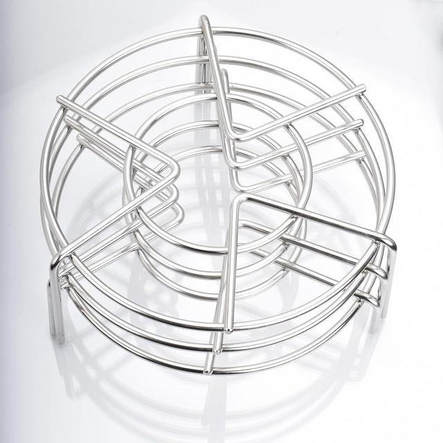 Steam Rack Trivet Stainless Steel Steaming Rack Electric Pressure Cooker steam Rack Stand Diameter 6" 3Pack