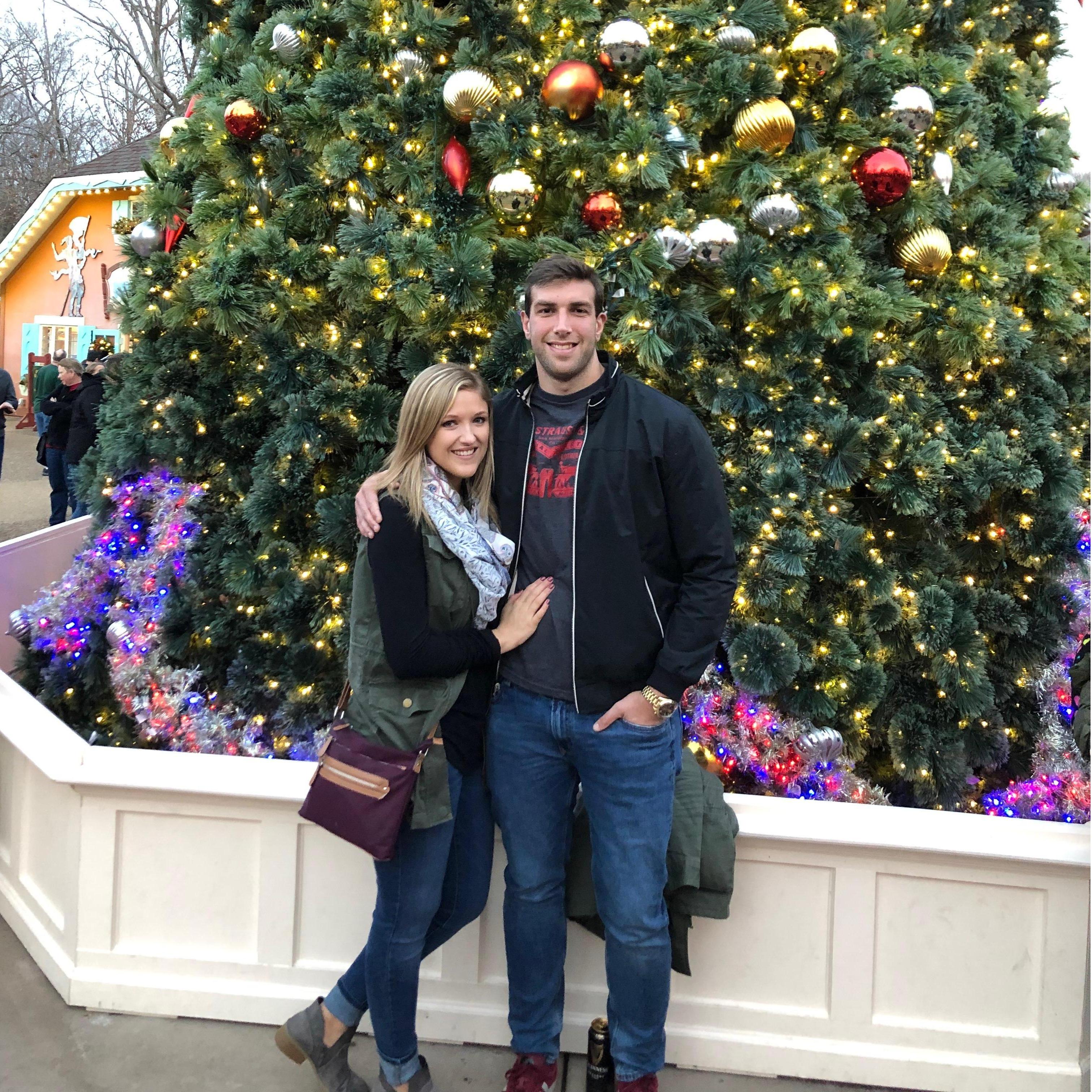 We went to Busch Gardens Christmas Town to recreate Europe where we met. Fake Europe was almost as good, but with hot pretzels.