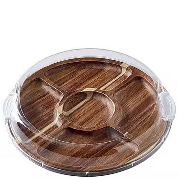 Farberware Round Build-A-Board Lock Lid Platter | Dillard's