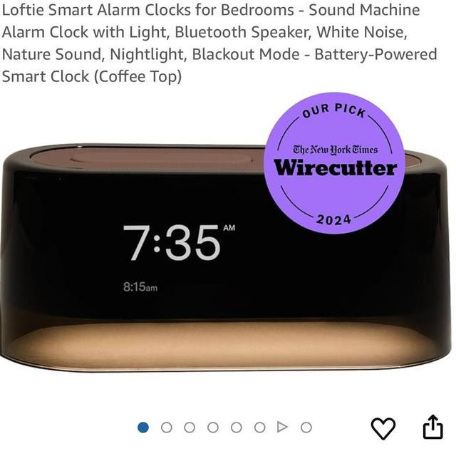 Loftie Smart Alarm Clock - Sound Machine (Coffee Top)