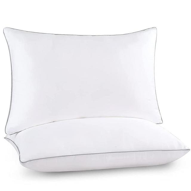 Bed Pillows for Sleeping 2 Pack - King Size Cooling Pillows Set of 2 for Side Back and Stomach Sleepers, Down Alternative Filling Luxury Soft Supportive Plush Pillows (King)