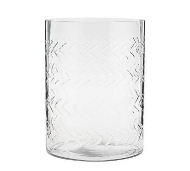 Cut Glass Collection, Herringbone, 8" X 6"