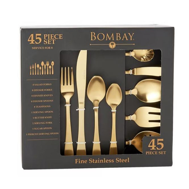 Famous Brand Santorini 45pc. Flatware Set - Boscov's