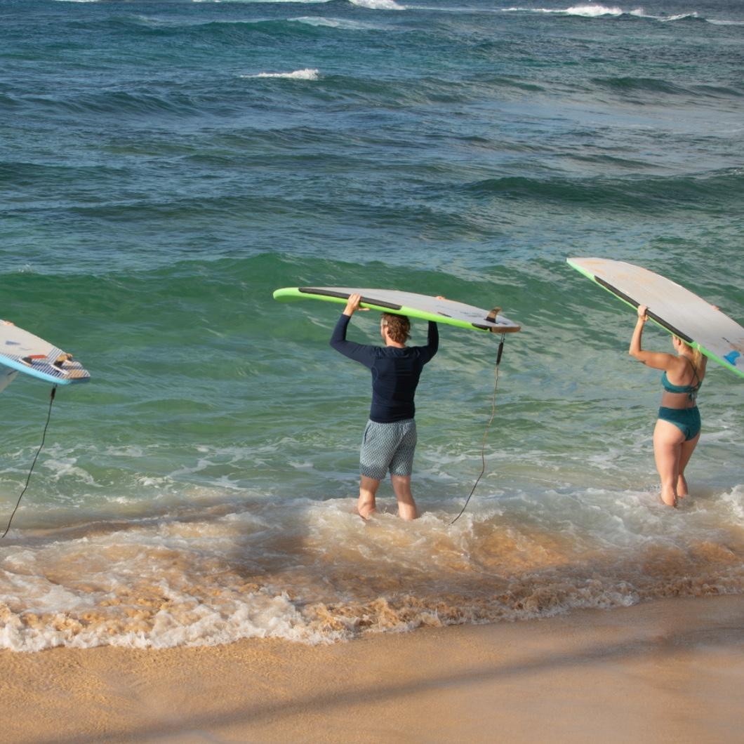Surfing lessons