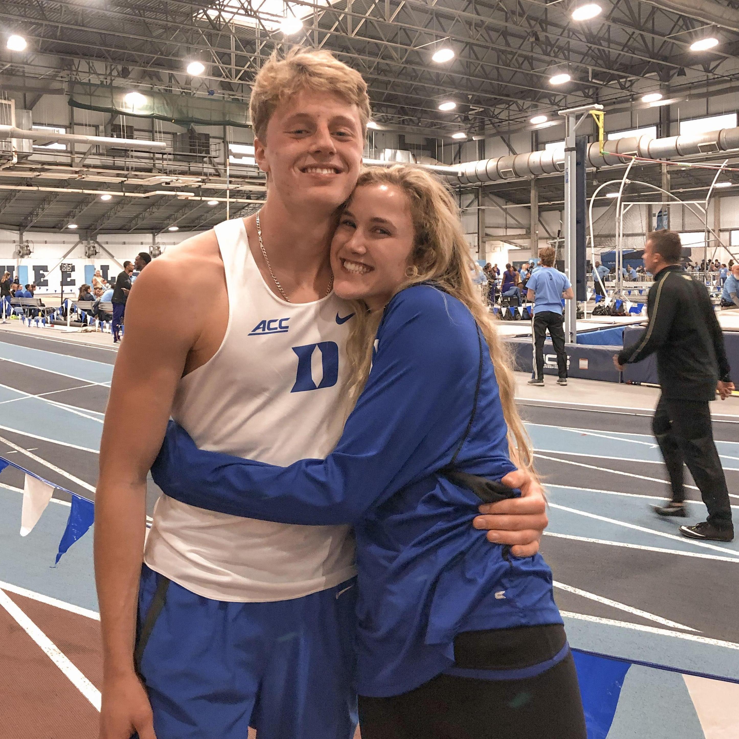 Brie surprises Alex at a meet (January 2019)