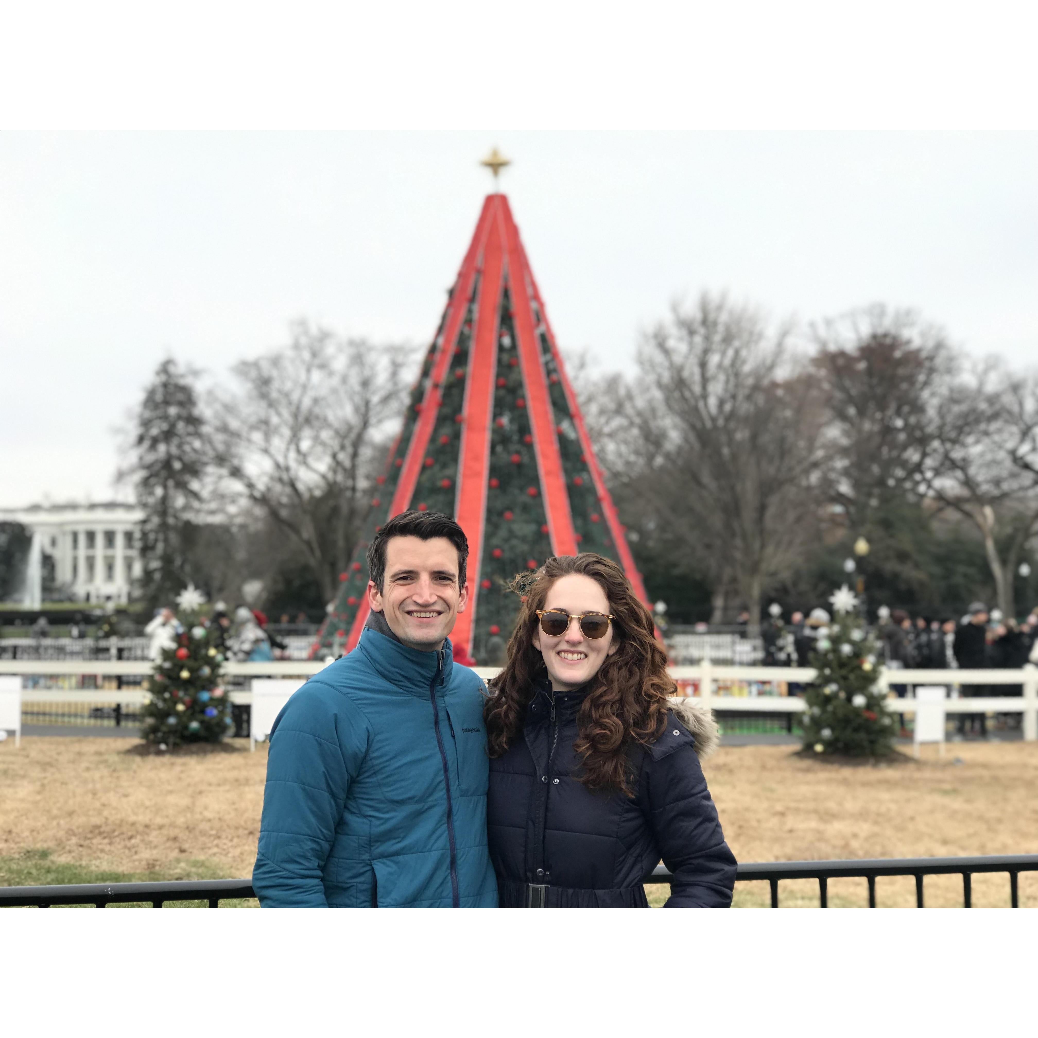 Exploring DC, checking out the National Christmas Tree in 2019.