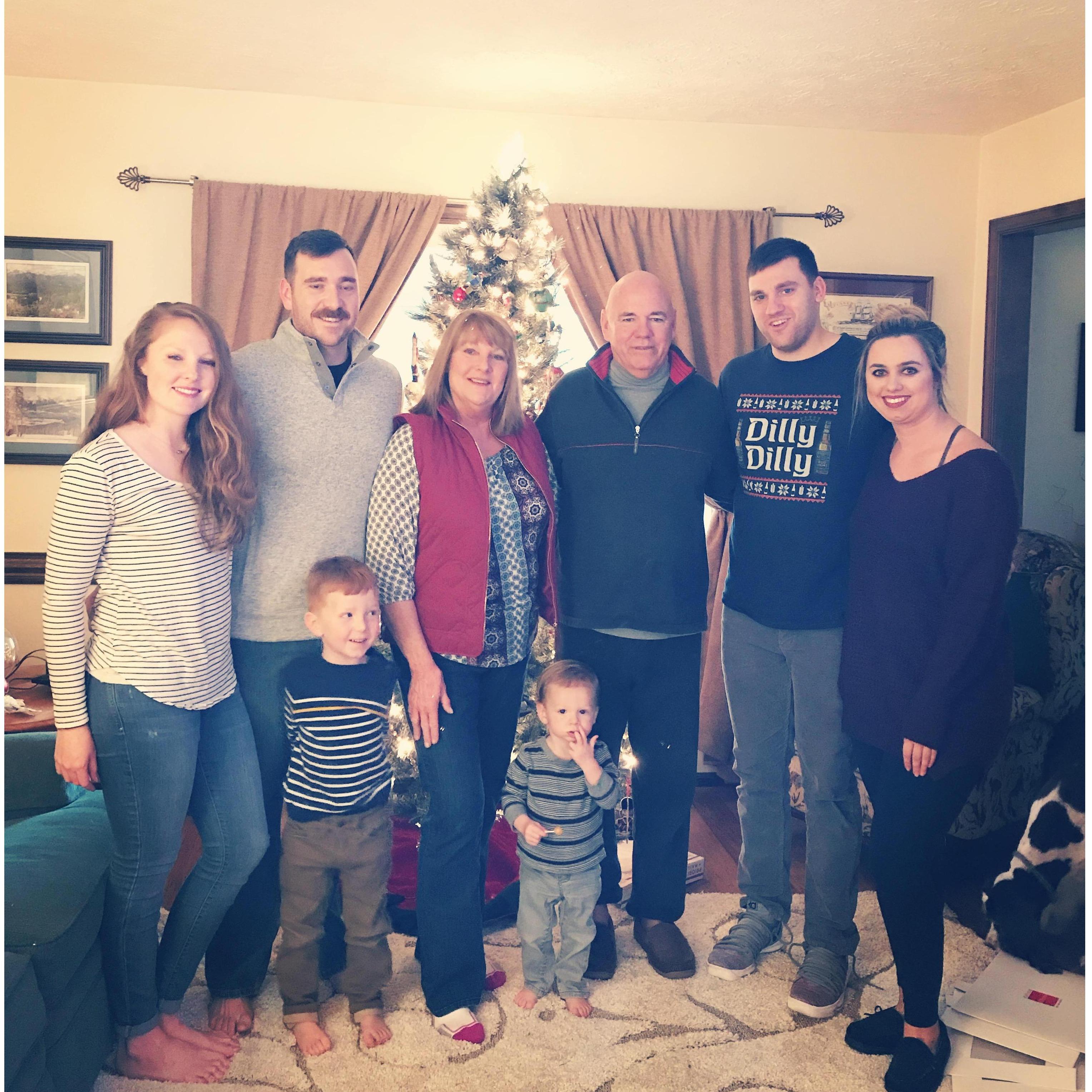 Morgan's first Christmas with the Anglin family.