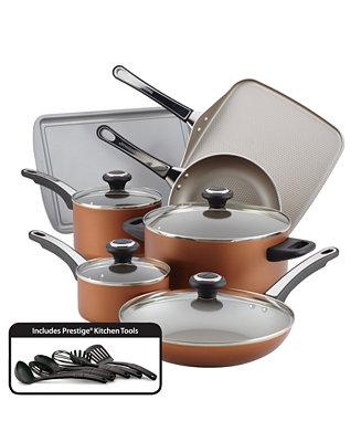 17-Pc. Non-Stick Aluminum Cookware Set