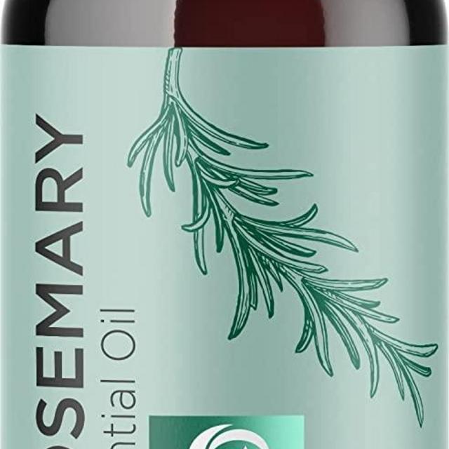 Pure Rosemary Essential Oil for Aromatherapy - Pure Rosemary Oil for Hair Skin and Nails - Refreshing Rosemary Essential Oil for Diffusers Plus Dry Scalp Treatment and Hair Oil for Enhanced Shine